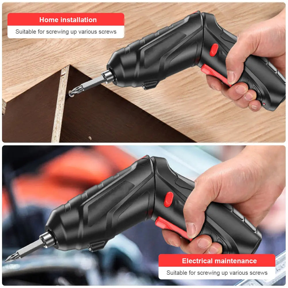 Portable Cordless USB Charging Mini Electric Screwdriver Automatic Screwdriver Hand Drill Wrench Electric Tools